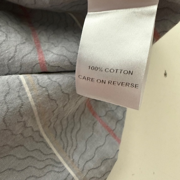 Billy Reid Slim Fit Gray 90s Striped SS Casual Button Down Shirt Mens MEDIUM - Picture 7 of 7